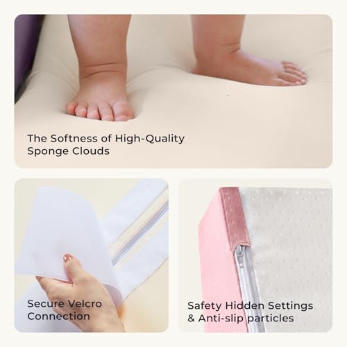 Image of Tiny Land Soft Foam Climbing Blocks for Toddlers, 6-Piece Foam Blocks