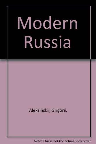 Modern Russia B0006DEEO4 Book Cover