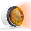 Energiebesparende ventilatorkachel, 1000 W stille keramische ventilatorkachel, elektrisch, verstelbare elektrische verwarming, krachtig met drie vermogensniveaus, kleine, zuinige ventilatorkachel,