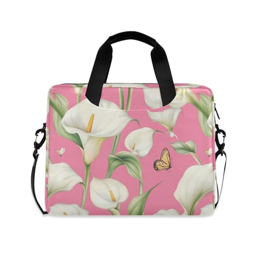 Funda para portátil con asa y correa 15.6" rosa