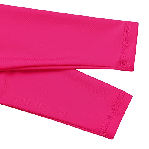Image of Girls Long Sleeve Zipper Rash Guard 1 Piece UPF 50+ Sun Protection