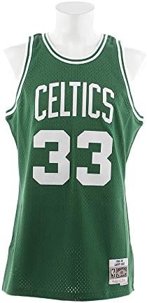 Larry Bird Boston Celtics Mitchell and Ness Men's Green Throwback Jesey XX-Large