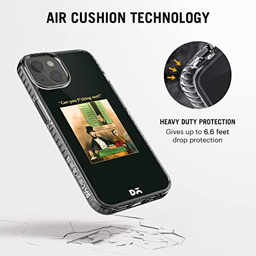 Image of DailyObjects Polycarbonate Mobile Phone Case For Iphone 13 | Printed Can You Not Stride 2.0 Slim Back Cover | Designer Matte Finish | Hard Ultra Protective & Anti Shock, Multicolor