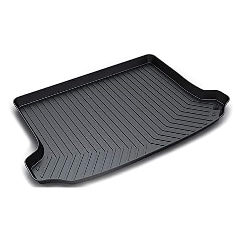 Rubber Car Rear Trunk Boot Liner for VW Tiguan 2012 2013 2014 2015 2016 2017, Non-Slip Waterproof Back Seat Cover Boot Tray Mat, Auto Rear Trunk Accessories Cover