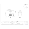 PVC Pipe Fitting, Tee, Schedule 80, Gray, 1/2 NPT Female x Slip Socket