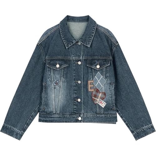 Veste denim pour femme lâche et décontractée d'automne par GUOYUXIAO