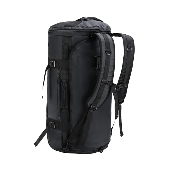 MIER-Large-Duffel-Backpack-Sports-Gym-Bag-with-Shoe-Compartment-Heavy-Duty-and-Water-Resistant-Black-45L MIER Large Duffel Backpack Sports Gym Bag with Shoe Compartment, Heavy Duty and Water Resistant, Black, 45L