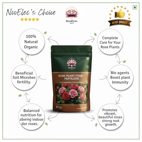 Image of All-Purpose Rose Flower Plant Food| Complete Nutrients, Disease Defense, and Bloom Booster for Vibrant Roses, Triple Flowers (1 KG)