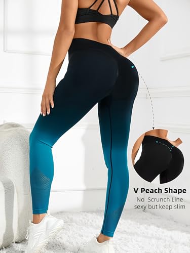 High-Waisted Seamless Yoga Leggings with Tummy Control, Butt Lift Scrunch Back Design, Squat Proof Activewear for Women2