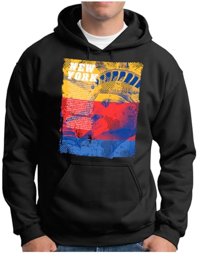 Pull à capuche homme OM3 sweat Metropolitan City Story NY U.S.A. taille S-4XL