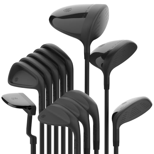Stix Golf 12 Clubs Set - Unisex - Men Golf Club Set - Steel Shafts - Premium Materials Modern Design Quality - Right Handed Regular Flex Standard