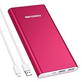【Upgrade-Version von 3.1A Ausgang】5V 3.1A Ausgang Port sorgt für mehr Flexibilität- Laden Sie zwei Ihrer mobilen Geräte gleichzeitig. 4 LED-Anzeigen zeigt aktuellen Ladezustand des Akkus während des Ladevorgangs an.