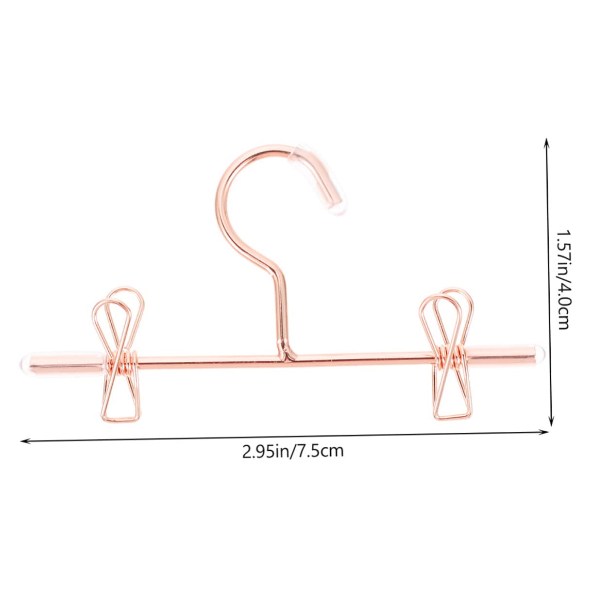 ABOOFAN Mini Perchas para Ropa De Muñecas Organizador De Ropa Miniatura Hangers Metálicos De Rosa Dorado para Muñecas Y Accesorios 6 Piezas X 5
