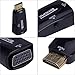 Tendak Gold-Plated Active HD 1080P HDMI to VGA Converter Adapter Dongle with 3.5mm Audio for Laptop PC Projector HDTV PS3 Xbox STB Blu-ray DVD