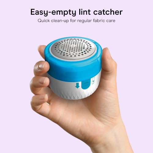 Image of Conair Fabric Shaver Lint Remover | Extra-Large 2.25-in. Shaving Surface, Depills Fabric, for All Fabrics, Blue /White, CLS8L
