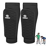 Soccer Shin Guards Shin Pads, Calf Compression Sleeve with Honeycomb Pads, Lightweight Shin Defender Shin Guards Kids for Adult Men Women, Boys, Girls, Youth