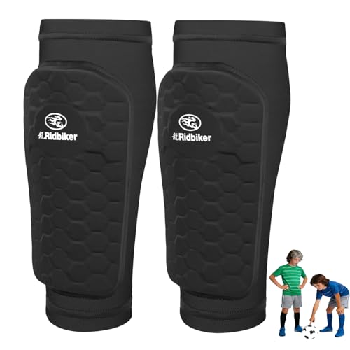 RIDBIKER Honeycomb Soccer Shin Guards