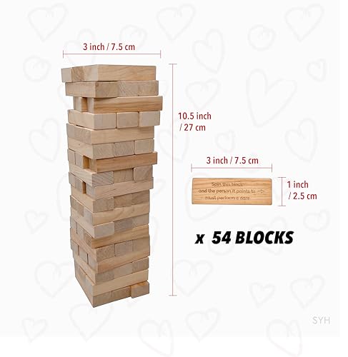 image for aesthec Naughty Blocks - Adult Couple's Game with 54 Flirty & Fiery Ch