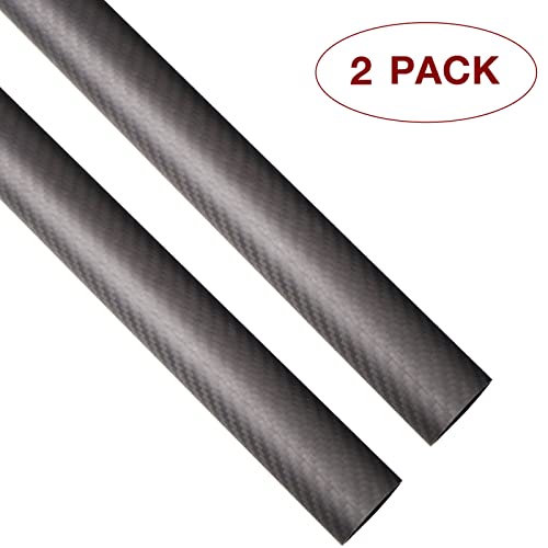 Arris 12Mm Carbon Fiber Tube, 12Mm X 10Mm X 500Mm Roll Wrapped 100% 3K Carbon Fibre Round Tubes For Rc Plane Multicopter Twill Matte (2 Pcs) #TOP5
