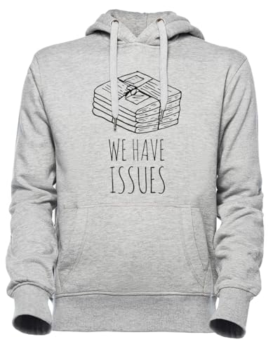 Sweat à capuche homme et femme Luxogo gris avec poche et cordon de serrage