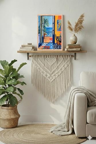 Image of BLINKART Henri Matis Aesthetic Modern Art Walls With Frame | Natural Wood Texture | Living Room Bedroom Office Wall Decoration | Poster Home Decor Frames Wall Bedroom | 12x8 Inches (D492)