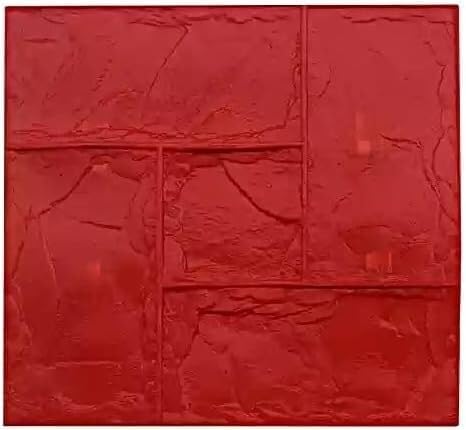 TIST Durable Polyurethane Texture Pad, Single-Layer Concrete Cement Imprint Texture Seal Pad Mold, Decorative Stone Brick Pattern(A)