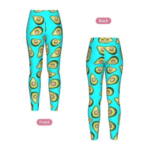 Leggings de compresión suaves de aguacate y frutas para mujer 4
