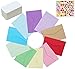 LCOUACEO Petite Enveloppe et Carte, 72 Pièces Mini Enveloppes 100 Pièces Cartes Vierges Blanches et 18 Pièces Autocollants pour Mariage de Cartes, Fournitures de Fête de Anniversaire