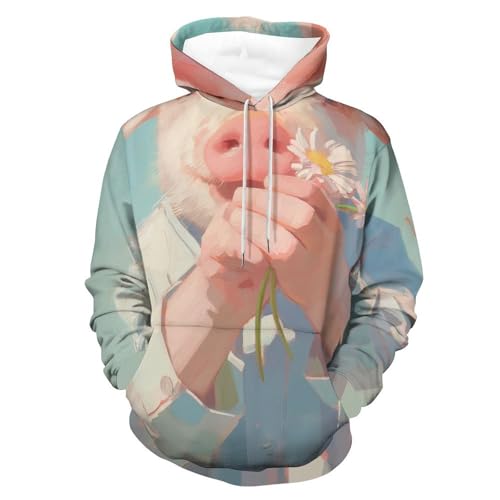 Sweatshirt Fleur Blanche pour cochons le hoodie parfait pour un dimanche cocooning