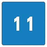 Smead DCC Numeric Color-Coded Labels, Number 1, Light Blue, 250 Labels per Roll (67421)