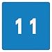 Smead DCC Color-Coded Numeric Label, 1, Label Roll, Light Blue, 250 labels per Roll (67421)