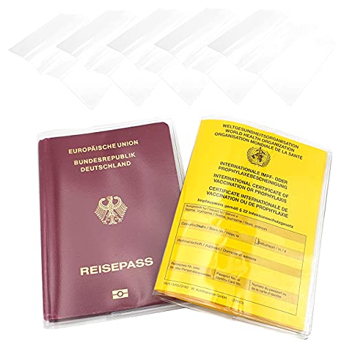 ASARAH Lot de 5 étuis pour passeport de vaccination Cover