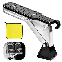UHETLET Auto Türstufe Dachbox 200kg Tragfähigkeit Klappbarer Trittbretter Auto universal Verstellbare Türstufe Fahrzeug Türpedal mit Pufferkissen Universal car Pedal Door Step für SUV/RV/LKW
