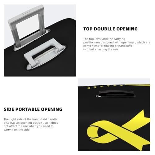 Travel Luggage Cover Vintage Childhood Cancer Awareness Fashion Washable Baggage Suitcase Protector Fit For Luggage Small4