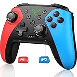 ENERGIESPAREND UND LANGLEBIG ---- Switch Controller schaltet sich automatisch ab, wenn er 5 Minuten lang nicht benutzt wird, wenn er angeschlossen ist, was viel Strom sparen kann. Der Controller wird außerdem von einem 600mAh-Akku angetrieben, der langlebig ist und lang anhaltende Energie für Ihre Gaming-Sessions liefert, was Ihr Gaming-Erlebnis verbessert.