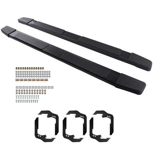 Estribos laterales de aluminio negro para Chevy Silverado 2019-2026 miniatura 7