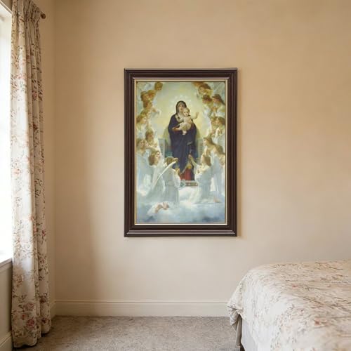 La Vierge avec des anges Bouguereau sur toile de qualité premium