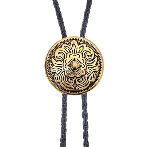 Image of Jeilwiy Bolo Tie for Men, Western Bolero Tie Cowboy Ties Native American Cowgirl Bolo Tie Accessories for Men Women