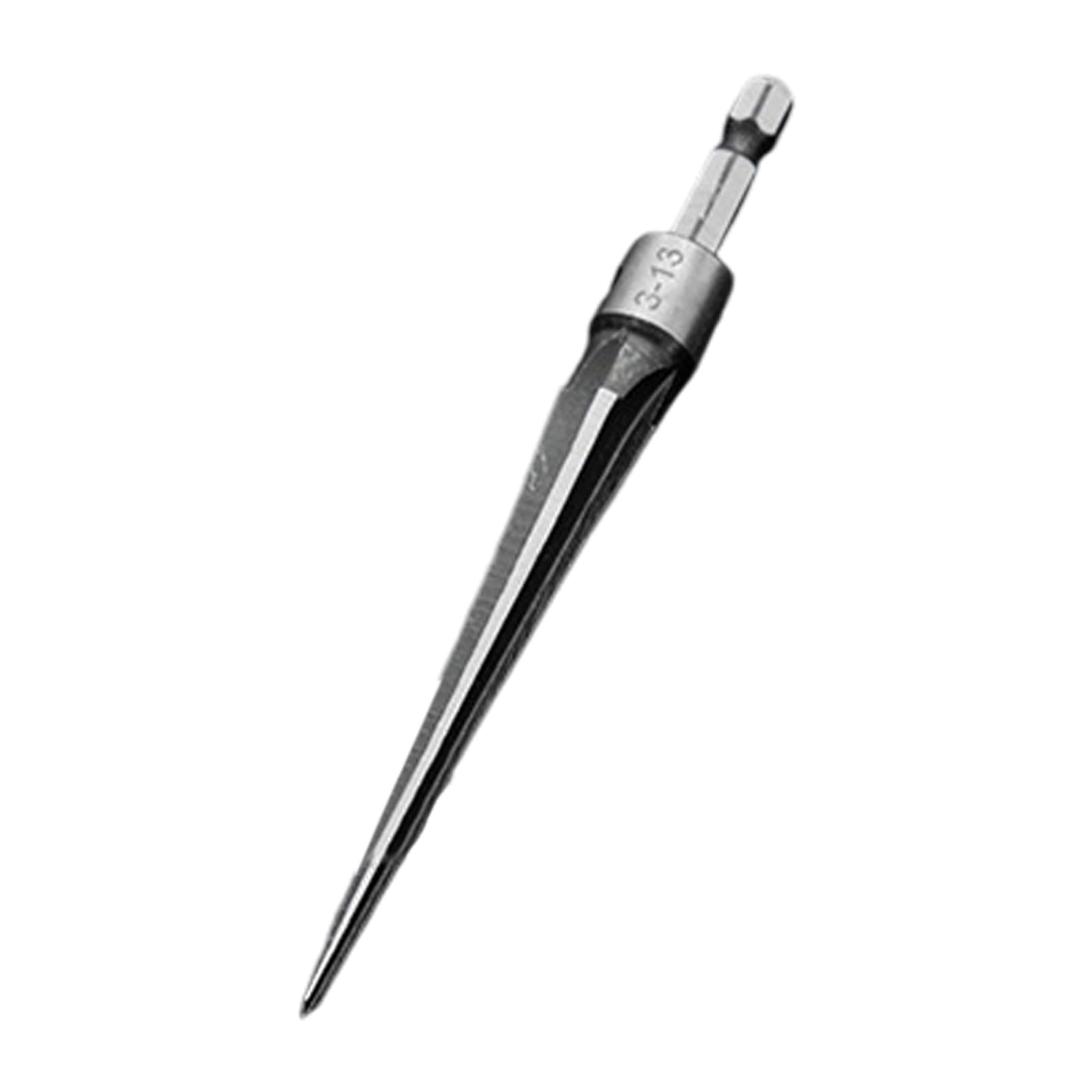 Tapered Reamer Round/Hexagonal Handle Professional Steel Chamfer Reaming Tool for Precisions Metalworking Woodcraft Metalworking Reamer