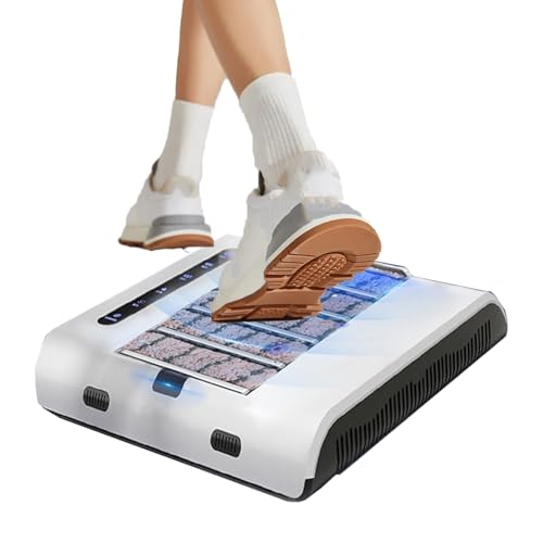 CRBUDY Machine de Nettoyage Automatique de Semelles, cireuse à Chaussures à Induction Rechargeable, polisseuse de Nettoyage, pour Hall d'entrée d'hôtel, Centre de Vente