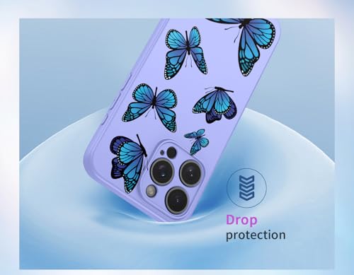Coque Infinix Hot 40i antichoc en TPU souple violet avec motif papillon élégant