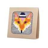 Sozo DIY Fox Needlepoint Kit for Beginners – Woodland Animal Embroidery Craft Kit for Teens & Adults – Yarn Stitching Set with Canvas, Needle & Display Frame