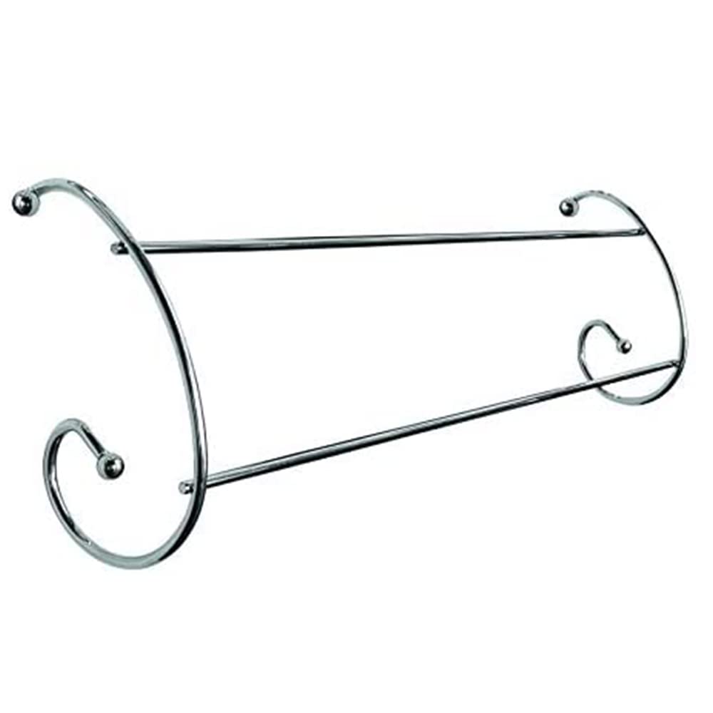 Q & H Quality Household White/Silver Q & H Radiator Clothes Airer – 2 Bar Radiator Airer – Clothes Drying Racks – 2 Tier Towel Rail – Indoor Laundry Towel Hanger – Garment Hanging Rack - Over Radiator Airers 2 Bars Chrome Cloth Hanger
