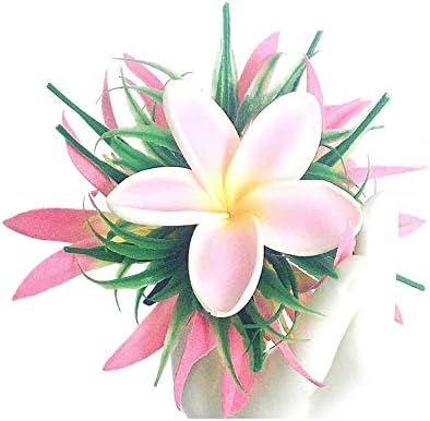 Moana Hair Clip Hawaiian Flower Hairpiece Beach Lilo Blossom Hair Accessory for Women Large Adult Hair Clip Granchos Para el cabello Realistic Luau Hula Orchid Hair Barrette by Aviella Aloha