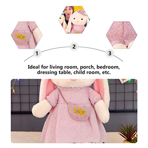 NUOBESTY Bunny Rabbit Stuffed Animal Lovely Coelho Macio Coelhinho Da Páscoa Coelho de Pelúcia Prese