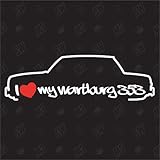 adesivo i love my wartburg 353 limo