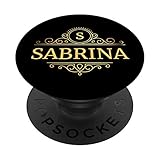 Sabrina Gift Black Women Swirl Monogram Name Sabrina