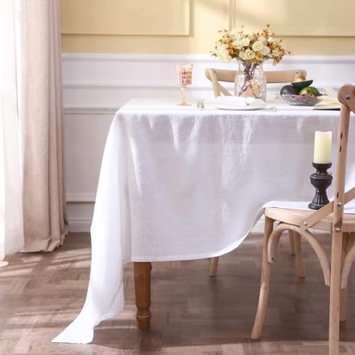 Nappe lin blanc Simple&Opulence linge de table poétique et authentique - 8