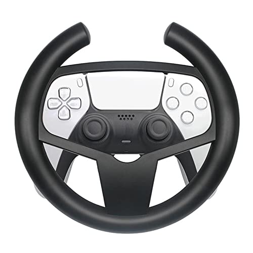Image of BNFRound Racing Steering Wheel Handle for PS5 Controller - Gaming Accessory for Driving Games, Compatible with 5, Easy Grip, Durable ABS Build