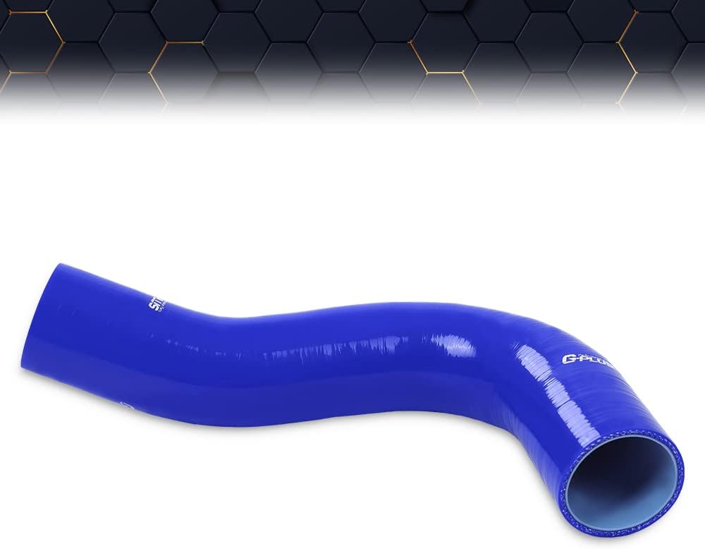 PIT66 Silicone Radiator Hose Kit Compatible with 2003-2010 Dodge Ram 5.9L/6.7L Cummins Diesel Blue with Clamps